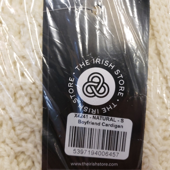 THE IRISH STORE BOYFRIEND CARDIGAN SMALL - Picture 2 of 2